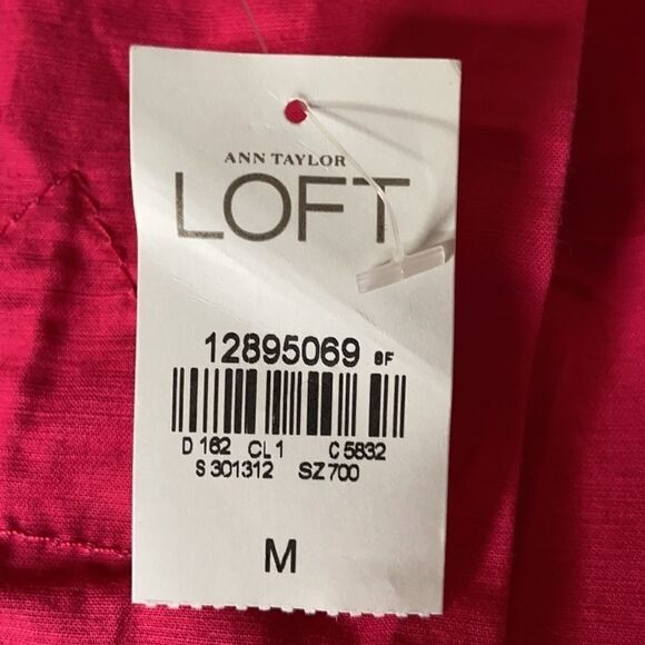 WOMEN’S Ann Taylor LOFT pink short trench jacket - Picture 9 of 9